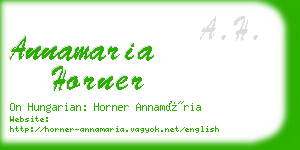 annamaria horner business card